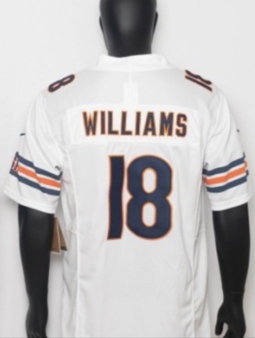 Stitched Men's Nike #18 Caleb Williams Chicago Bears NFL White Team Jersey